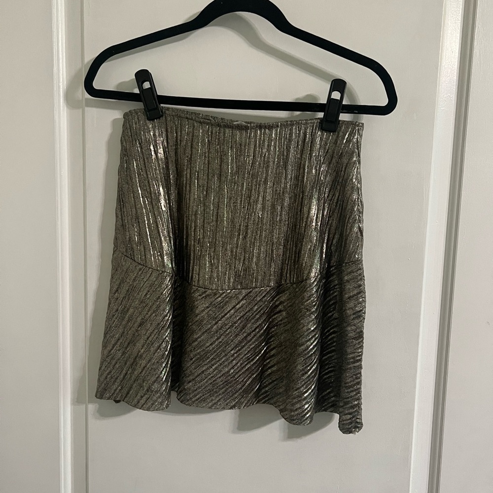 Mango Silver Tinsel Skirt